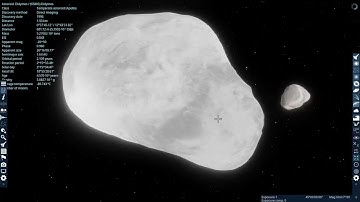Going through the Asteroid Belt in Space Engine