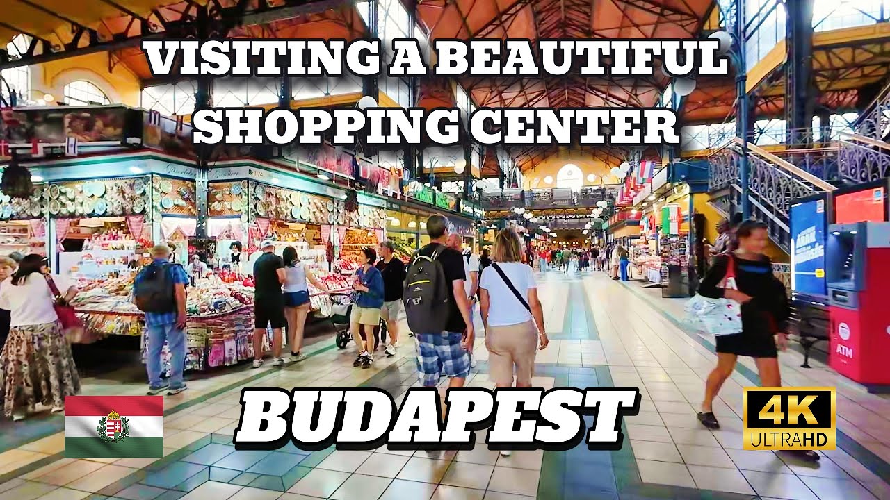 Где в Будапеште делают покупки местные жители? | Пешеходная экскурсия 4K | Будапешт, Венгрия