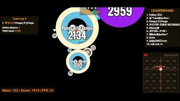 Agar.io - Penguin & Hyesoo Random Server Takeover 16