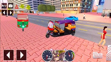 Tuk Tuk auto rickshaw driver 3D game - 305 auto rickshaw driving game - Android iOS Gameplay