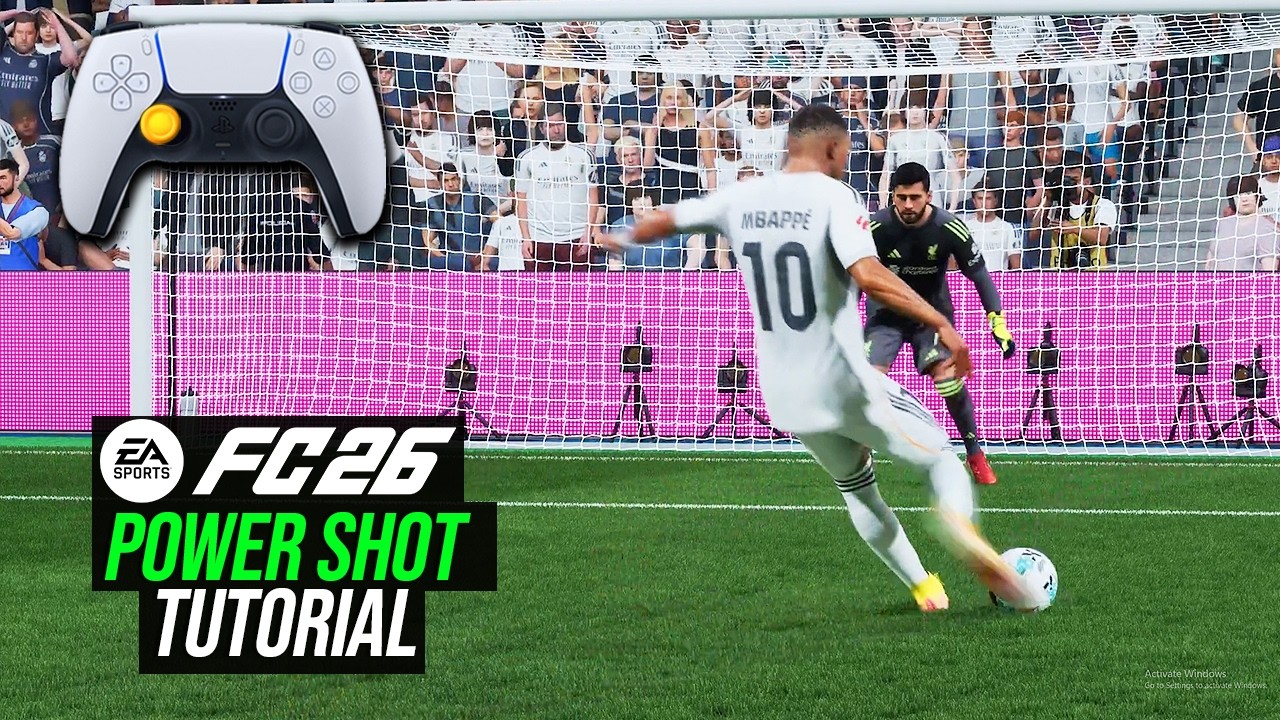 How To Take Power Shot In FC 26 (EASY TUTORIAL) - FIFA 26 - YouTube
