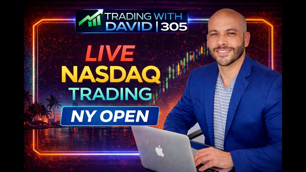 LIVE NASDAQ Futures Trading | New York Open | Trading With David | 305