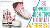 Download 3d Paper Crafts Ft A Look Alike Converse Shoe Process With A Free 3d Converse Svg File Youtube