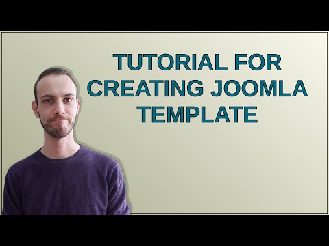 Tutorial for creating joomla template