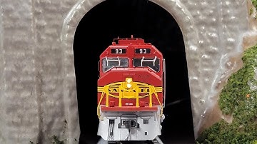 ATSF FP45 Transporting Passengers Through The Mountains. #train #railway #modelrailroad #santafe