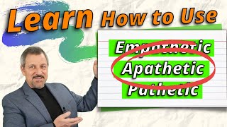 ADVANCED English Vocabulary Words Apathetic