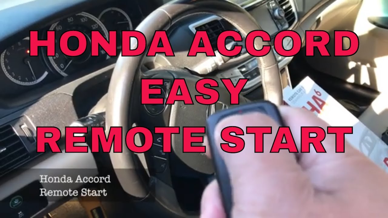 install Honda Accord Remote Start from factory remote - YouTube