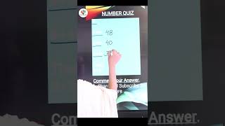 Number Quiz | Can you Answer this?😮🔥#shorts #maths #mathstricks #youtubeshorts #reels #viral #reels