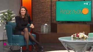 MARINA BULJOVCIC #5 | Best Crossed Legs Poses Compilation, TV Bloopers, Black Tights, High Heels 👠