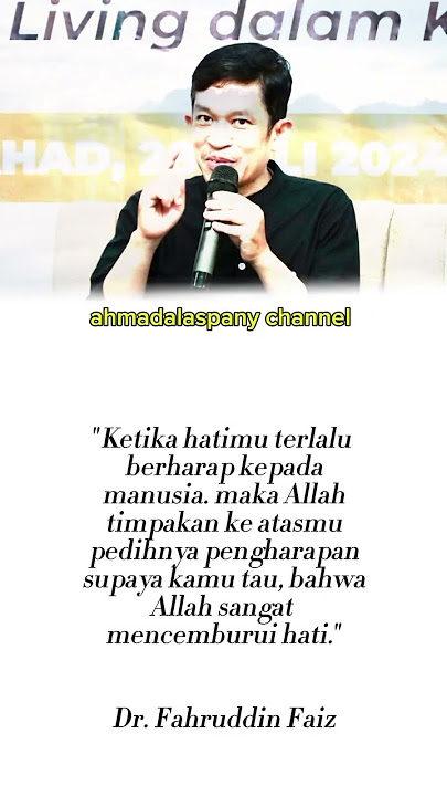Dr. Fahrudin Faiz | Jangan berharap kepada selain Allah