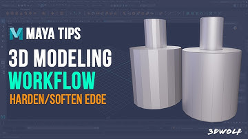 Maya Tutorial - How to Get Rid of Hard Edges in Autodesk Maya | Harden/Soften Edge Tool