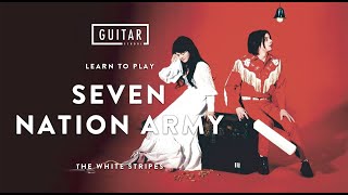 The White Stripes Seven Nation Army - Guitar Lesson + Guitar Tutorial