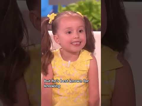 Adorable 6 Year Old Kid Expert Teaches Ellen About Famous Scientists Allen