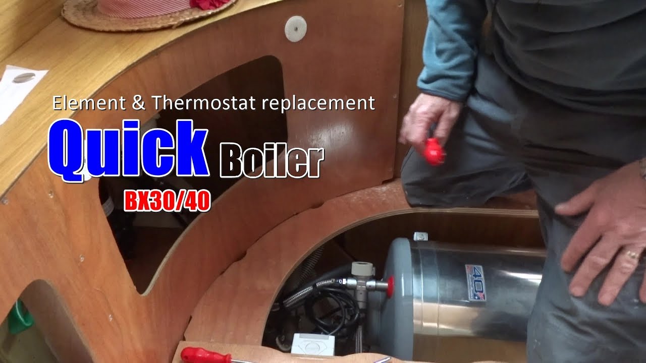 Boiler element replacement (Quick BX40 ) on a Jeanneau S/O 36i