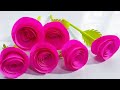 Spring rose flower  how to create spring rose  craft flower a4 nirmana   flowers tutorials 1