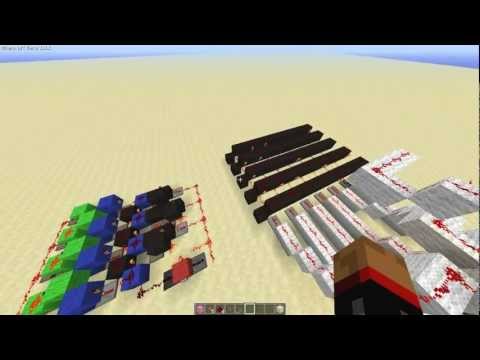 Combining a Digital Display + RS NOR Latch Array [Advanced Minecraft Redstone Tutorials]