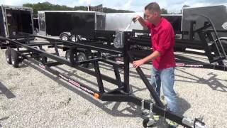Wolverine Crank Up Pontoon Trailer