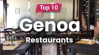 Top 10 Restaurants in Genoa | Italy - English