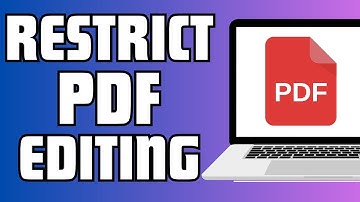 How To Restrict Pdf File From Copying And Printing | Restrict Pdf From Editing