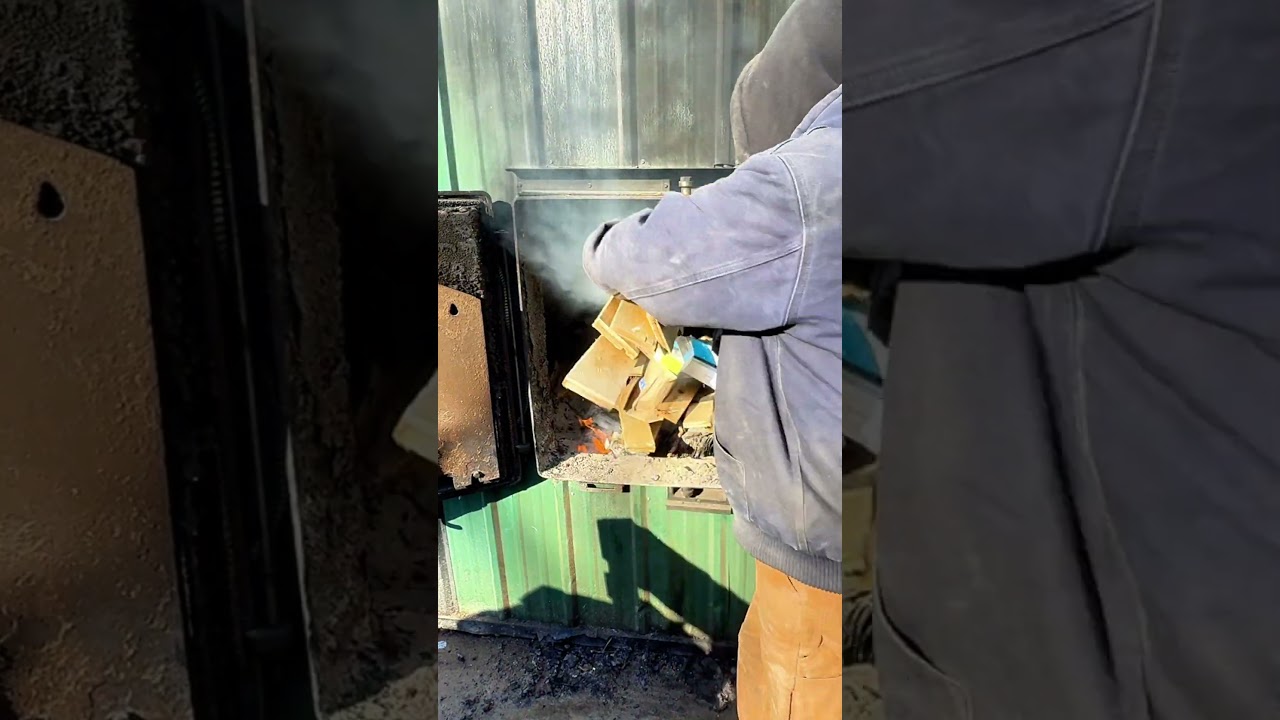 Heating my house with free scrap wood 
