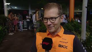 Andreas Seidl Interview on Lando Norris & Daniel Ricciardo's performance post race Singapore GP