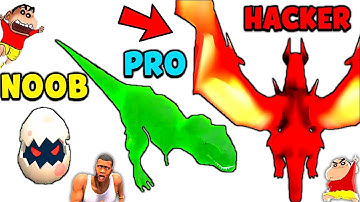 UPGRADING $1 DINOSAUR into $1,000,000 T-REX HACKER DINOSAUR in DINO DOMINATION | NOOB vs PRO HACKER