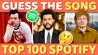 GUESS THE TOP 100 MOST STREAMED SPOTIFY SONGS 🎧 🤩 | Music Quiz