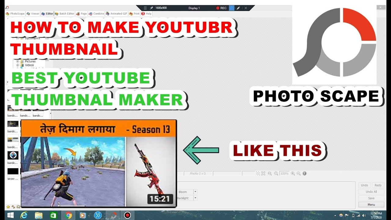 How To Make Gaming Youtube Thumbnail Like Gamexpro G Guruji Best
