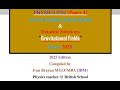 Part 1: Gravitational Fields  [Past paper Questions]
