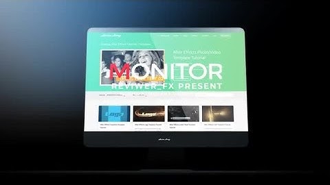 Monitor Mockup Presentation After Effects Templates