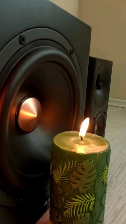 EDIFIER S360DB 2.1 Subwoofer Candle Test.  Best Computer Speakers