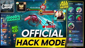 THE OFFICIAL HACK MODE  CREATOR CAMP IS HERE | ALL FREE SKINS, NO CD, 1000% DAMAGE, ONE SHOT KILL