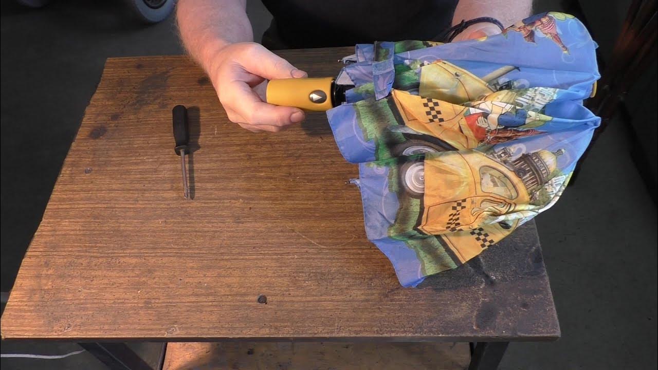 Ремонт зонта автомата - YouTube