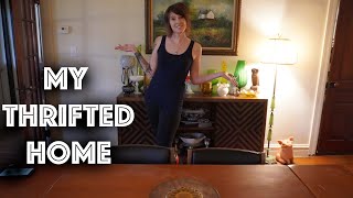 My Mostly Thrifted Home | Dining Room Tour | Show Off Your Bunker Challenge