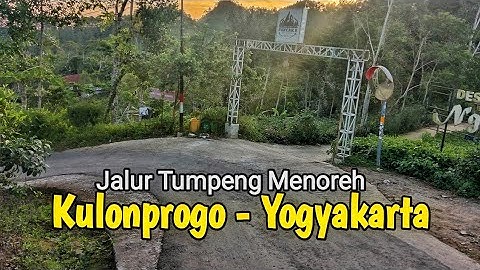 Jalur ekstrim jalan menuju wisata Tumpeng Menoreh Samigaluh Kulonprogo Yogyakarta Jogja
