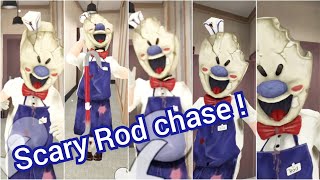 Ice Scream 4 scary Rod chase 😱💀