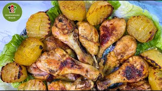 Afghani Saffron Chicken Kabab | کباب مرغ زعفرانی نرم و آبدار وخوشمزه به روش آشپزخانه مزار