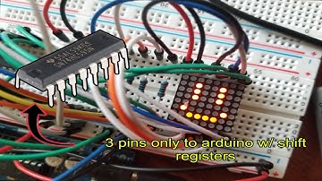 Arduino and LED Matrix with only 3 pin on the arduino