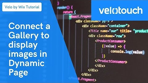 Velo by Wix Tutorial | How To Add a Gallery and Connect to a Database