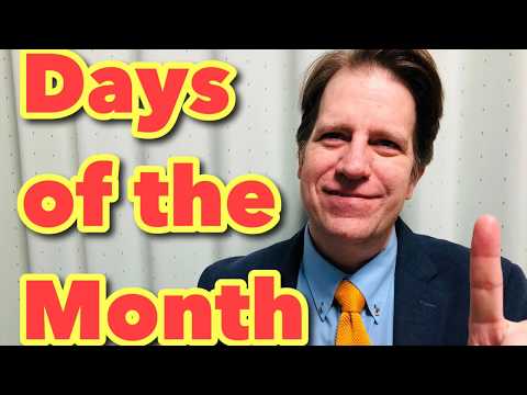 How to Say Dates in American English - Days of the Month