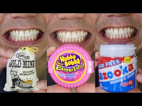 ASMR | Bubble gum (nugget, tape, piece) chewing is so satisfying! #DoctorTristanPeh #ASMR #Shorts