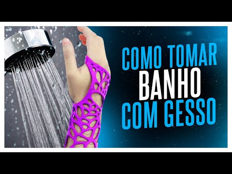 Vídeo: 4 maneiras de tomar banho com gesso