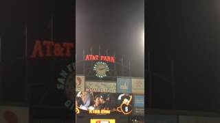 San Francisco Giants First gay Couple on kiss cam surprise proposal