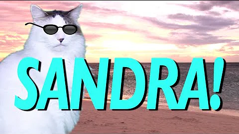 HAPPY BIRTHDAY SANDRA! - EPIC CAT Happy Birthday S...