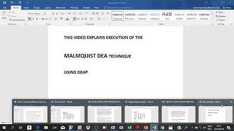 TFP MEASUREMENT USING THE MALMQUIST DEA