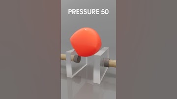 Balloon vs Press simulation with different pressure. Blender 3D #shorts  #blender #roblox #minecraft