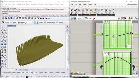 Parametric Bench with grasshopper and Rhinoceros 3D.