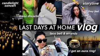 the last days, storytime, oura ring, new nails, taco bell, homemade truffles // vlog
