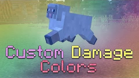 Custom damage colors resource pack showcase (Bedrock 1.16)