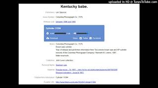 Len Spencer - Kentucky Babe